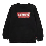 LEVI'S felpa chiusa girocollo tinta unita con stampa logo Nero per Bambino 8E9079 NERO LEVI'S 
