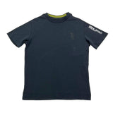 US Pollo Assn Black Logo Crew Neck Solid Color T-Shirt For Boys