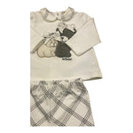 LE BEBE' completo 2 pezzi shirt-ghettina tinta unita Bianco per Neonata LBG5973 BIANCO LE BEBE' 
