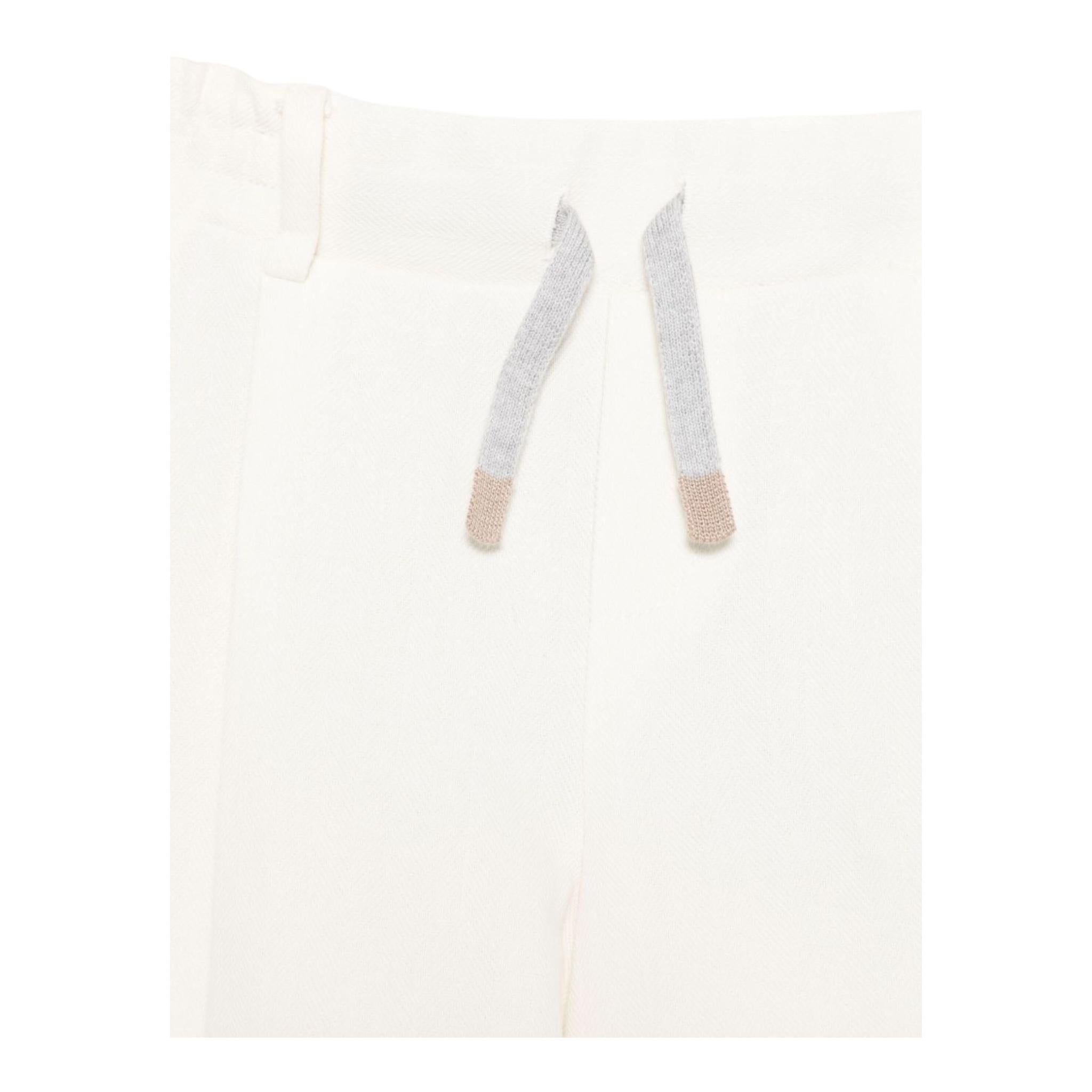 Eleventy Bermuda Tinta Unita con Elastico In Vita per Bambino EW6P59 PANNA ELEVENTY 