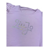 Liu Jo Abito Tinta Unita con Brillantini per Bambina KA5037XXX LILLA LIU JO 