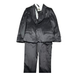 Qdk Completo 5 Pezzi Camicia-Giacca-Gilet-Cravatta-Pantalone per Bambino 100519 NERO QDK 