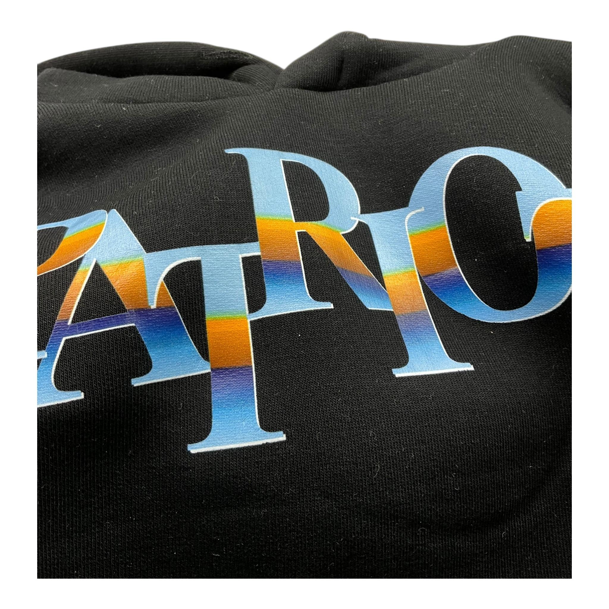 PATRIOT felpa tinta unita con cappuccio e stampa Nero per Neonato FE0036N NERO PATRIOT 