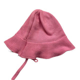 Paz Rodriguez Solid Color Hat With Pink Laces For Baby Girl