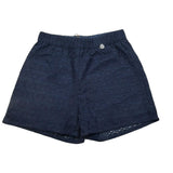 Alice Pi Short Tinta Unita con Ricami per Bambina 2411 BLU ALICE PI 