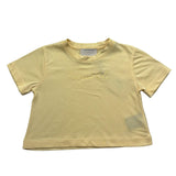 t.shirt girocollo tinta unita con stampa TGP26004TS GIALLO TRUSSARDI 