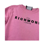 JOHN RICHMOND abito felpa girocollo tinta unita con logo Rosa per Bambina RGA24054VE ROSA JOHN RICHMOND 