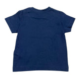 Mayoral T-Shirt Crew Neck Solid Color with Contrast Print Blue for Newborns