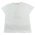 Monnalisa T-Shirt Girocollo Tinta Unita con Stampa per Bambino 257608SS BIANCO MONNALISA 