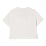 Elisabetta Franchi T-Shirt Girocollo Tinta Unita con Logo per Bambina EFTS232XX PANNA ELISABETTA FRANCHI 