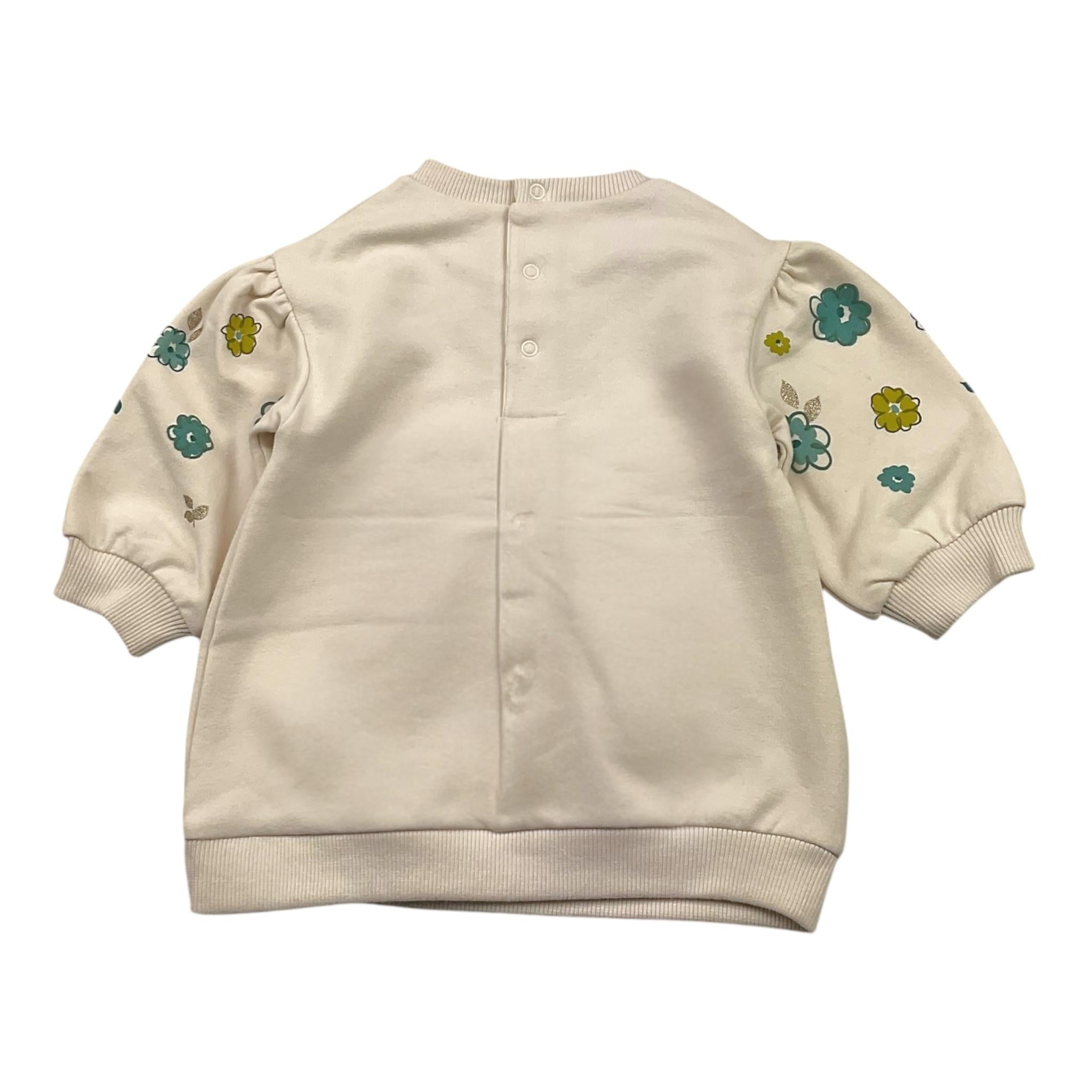 MAYORAL felpa girocollo tinta unita con stampa Beige per Neonata 2922 BEIGE MAYORAL 