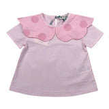 A' La Page Camicia Mezza Manica Tinta Unita con Colletto per Neonata GIADA ROSA A' LA PAGE 