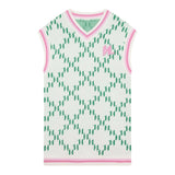Karl Lagerfeld Plain Knitted Armhole Dress With Contrast Prints White For Girls