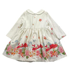 MONNALISA abito tinta unita con fantasia Bianco per Neonata 318908 BIANCO MONNALISA 