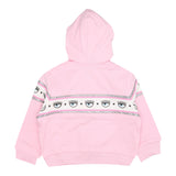 Chiara Ferragni Solid Color Zip Up Hoodie With Pink Print For Girls