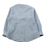 Manuel Ritz Camicia Manica Lunga Tinta Unita Collo Coreano per Bambino MR3101J AZZURRO MANUEL RITZ 