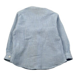 Manuel Ritz Camicia Manica Lunga Tinta Unita Collo Coreano per Bambino MR3101J AZZURRO MANUEL RITZ 