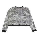 Relish Cardigan Bicolre Logato per Bambina RGP2402637004 BIANCO/NERO RELISH 
