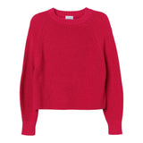 Aspesi Fuchsia Solid Color Half-Neck Sweater For Girls