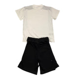 Minimum Complete 2 Piece T-Shirt-Bermuda Two-Tone White/Black For Child