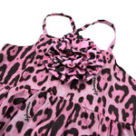 4Giveness Abito Tinta Unita con Fantasia Maculata per Neonata FGCN3965 ROSA 4GIVENESS 