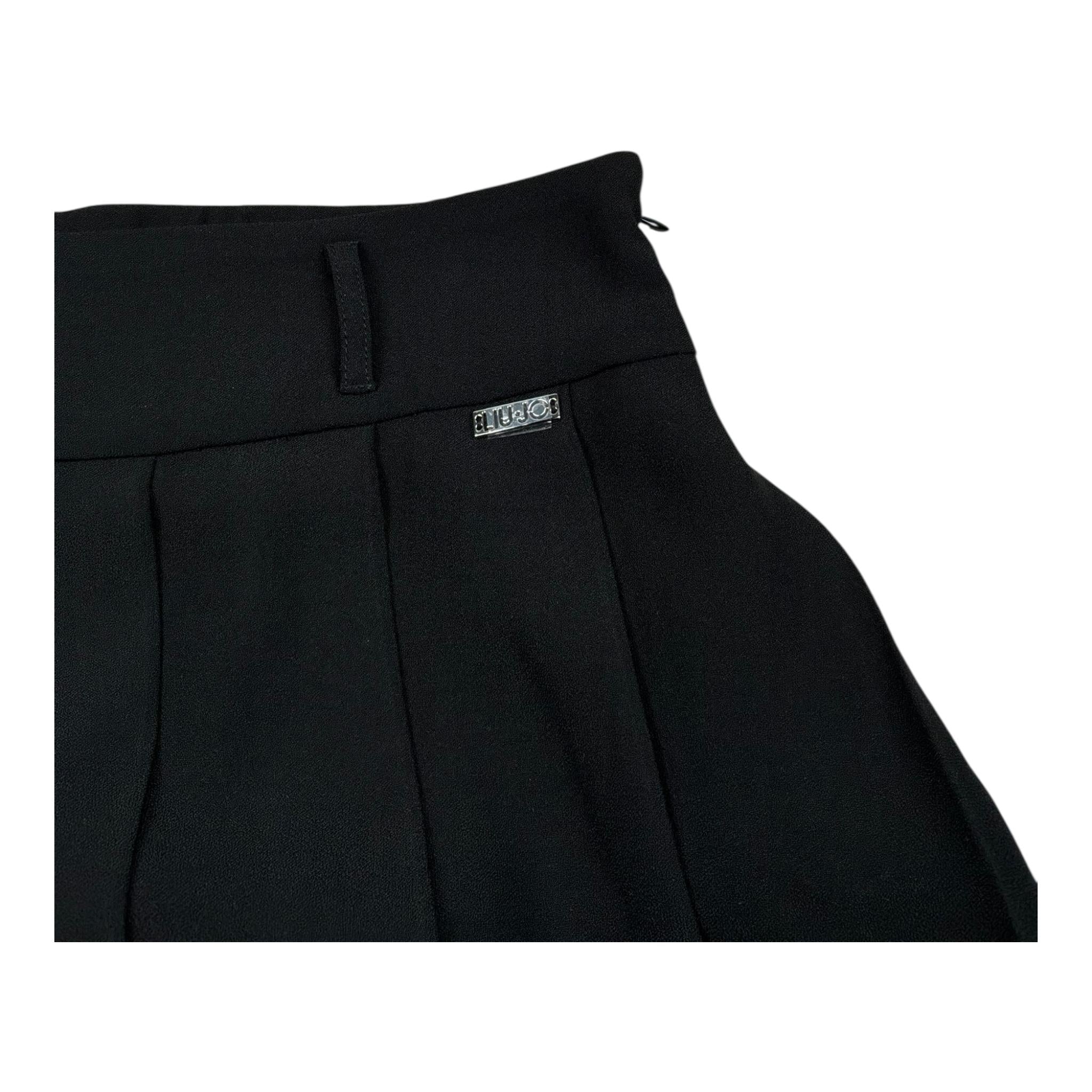 Liu Jo Gonna Tinta Unita con Cintura per Bambina GA5034 NERO LIU JO 