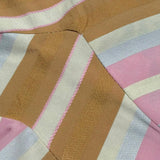 Kaos Top Tricolore con Fantasia A Righe per Bambina KA131 BEIGE KAOS 