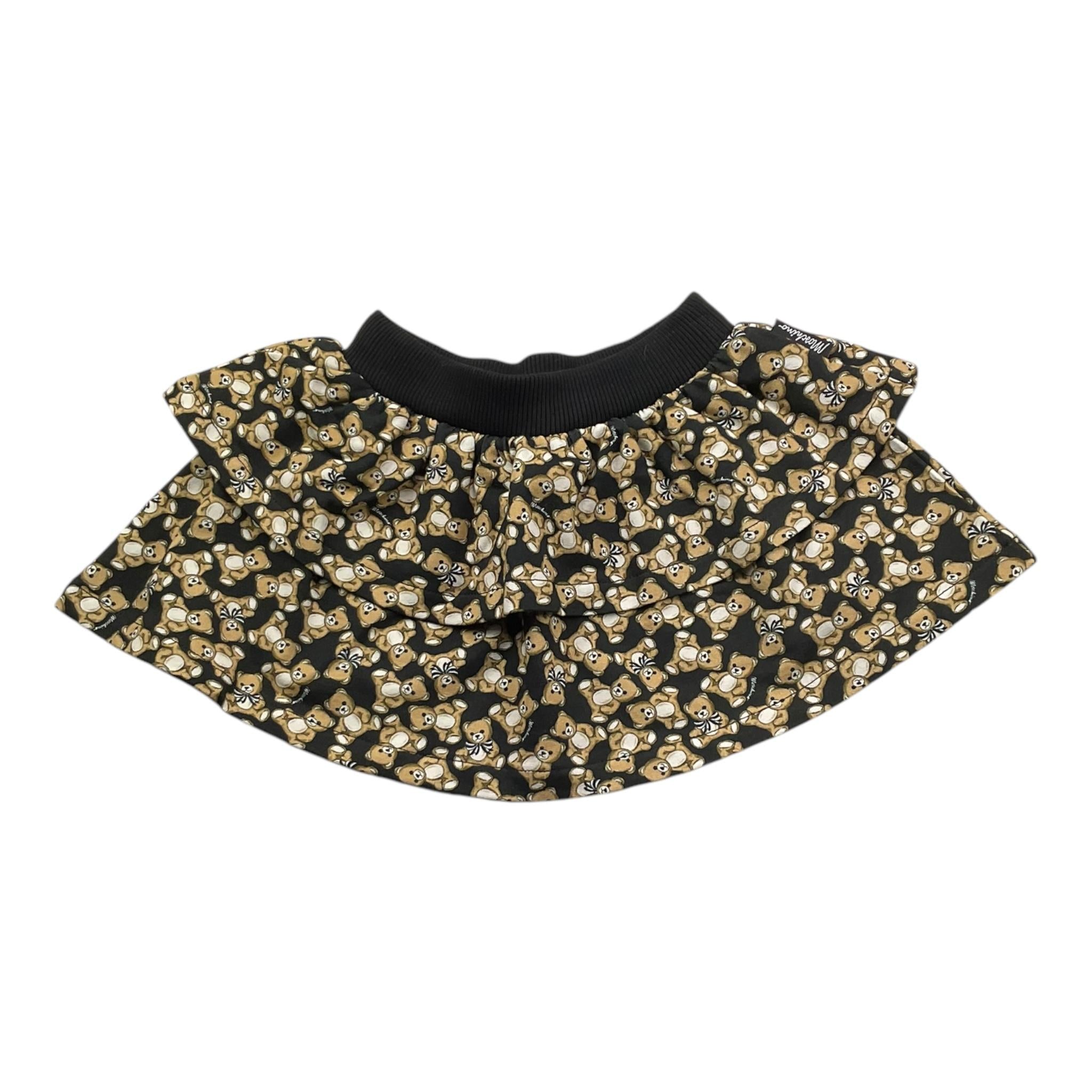 MOSCHINO gonna tinta unita con stampa orsi Nero per Neonata MDJ01N NERO MOSCHINO 