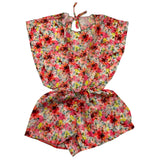 Cotazur Half Sleeve Multicolor Printed Swimsuit Cover Up For Girls
