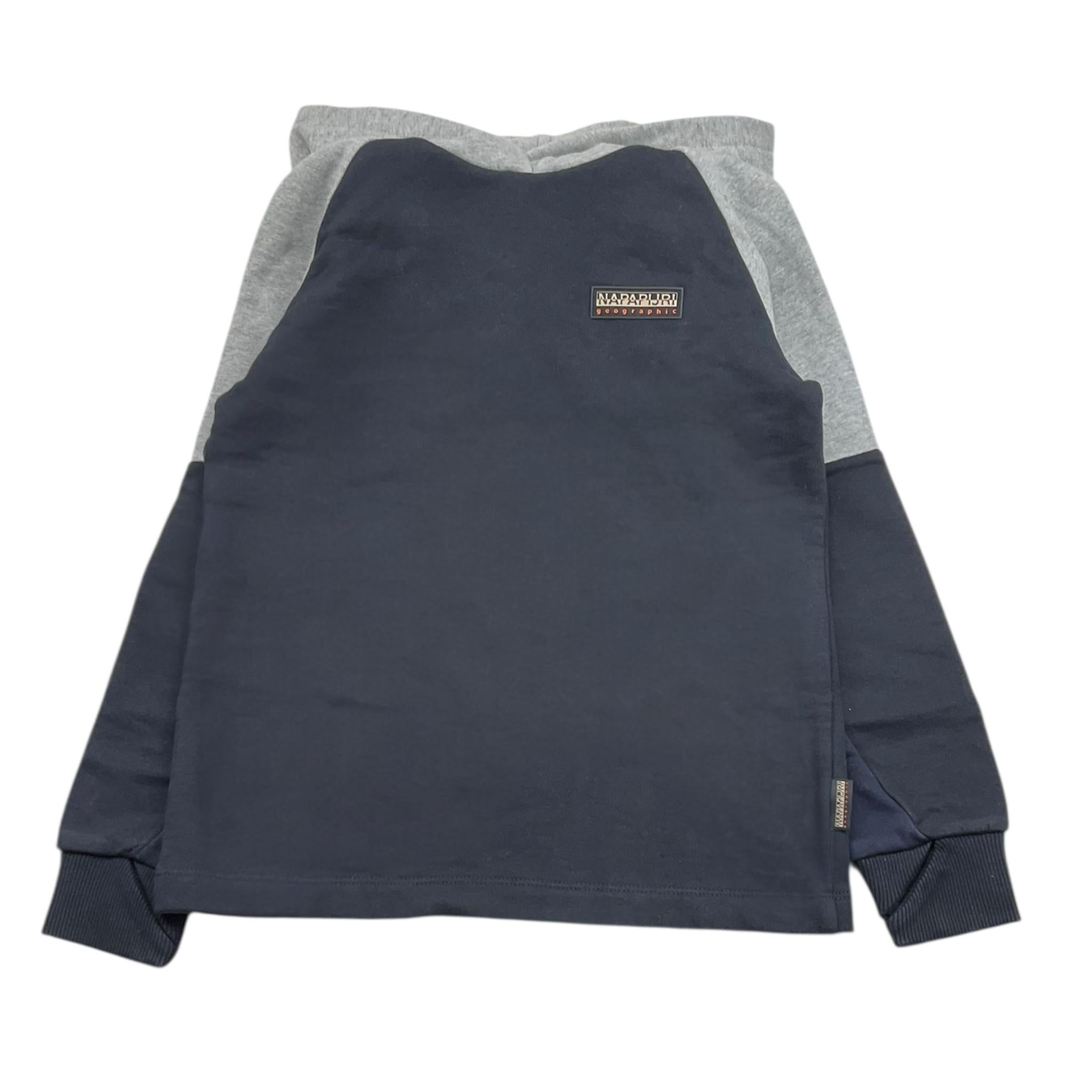 NAPAPIJRI felpa tinta unita con cappuccio e logo Nero per Bambino NP0A4HG40411 NERO NAPAPIJRI 