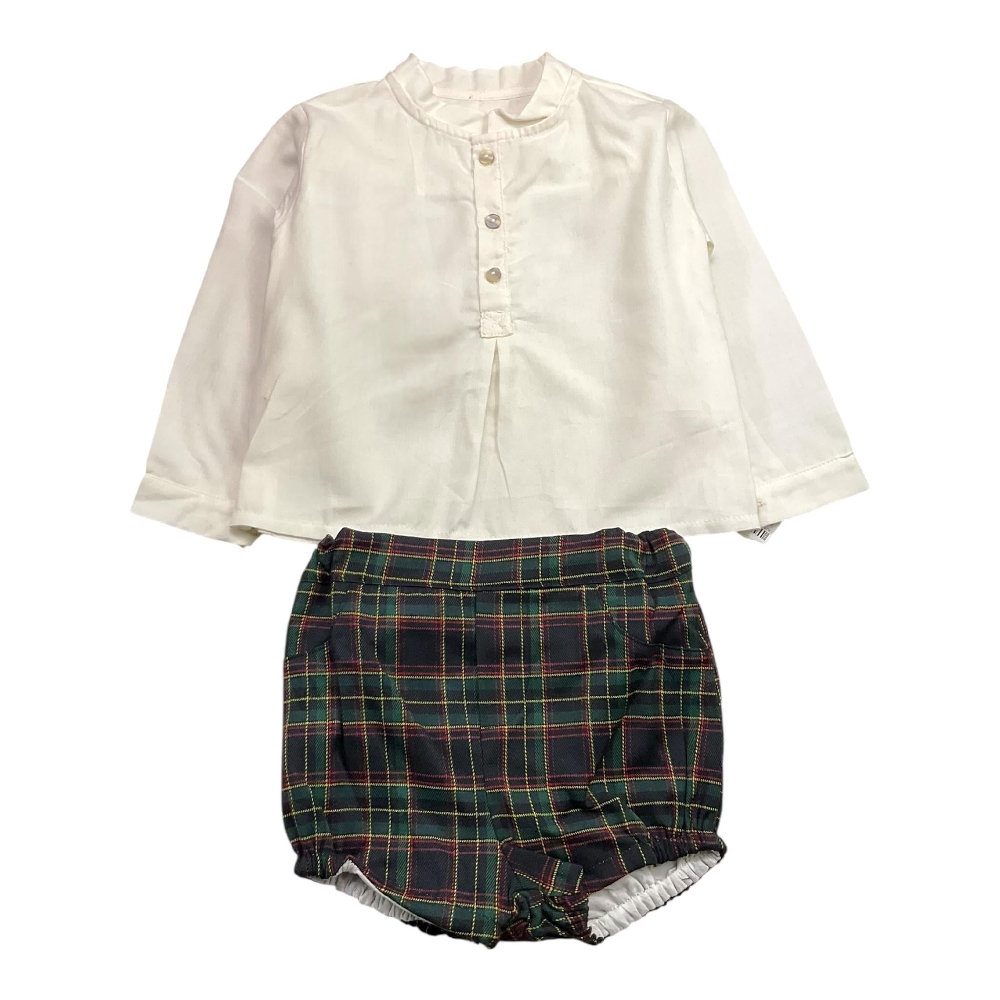 VALENTINA BEBES completo 2pz camicia-bermuda Bianco per Neonato MAR87N BIANCO VALENTINA BEBES 