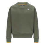 K-Way Maglia Tinta Unita Girocollo con Logo per Bambino K2148LW VERDE K-WAY 