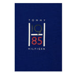 Tommy Hilfiger T-Shirt Girocollo Tinta Unita con Stampa per Bambino KB0KB09536 BLU TOMMY HILFIGER 