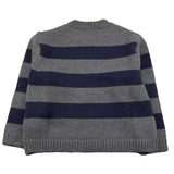 DOU DOU maglia girocollo fantasia a righe bicolore Grigio/blu per Bambino DV9P10 GRIGIO/BLU DOU DOU 