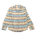 Over-D Solid Color Long Sleeve Beige Patterned Shirt For Boys