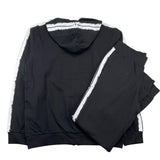 Cesare Paciotti Complete Zip-Up Hoodie-Sweatpants Black for Kids