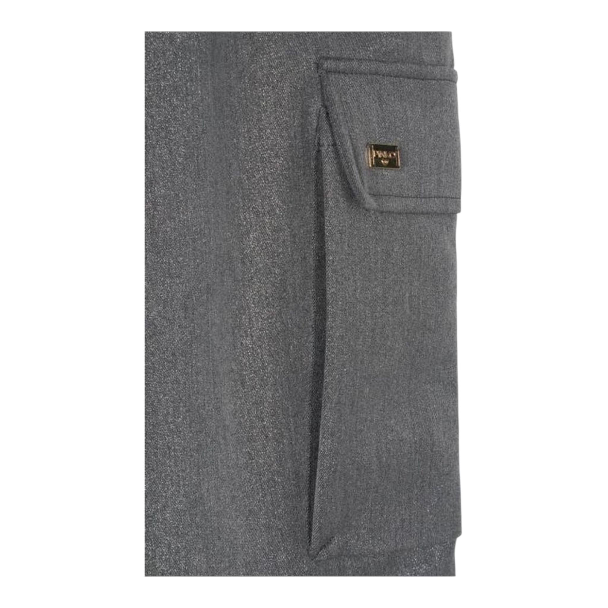 PINKO pantalone tinta unita con tasconi Grigio per Bambina F4PIJGPA020X GRIGIO PINKO 