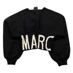 MARC ELLIS maglia crop tinta unita con logo Nero per Bambina JMJSW00171X NERO MARC ELLIS 