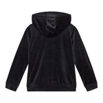 GUESS felpa chiusa cn cappuccio tinta unita in ciniglia Nero per Bambina J4Q27KBXI2 NERO GUESS 