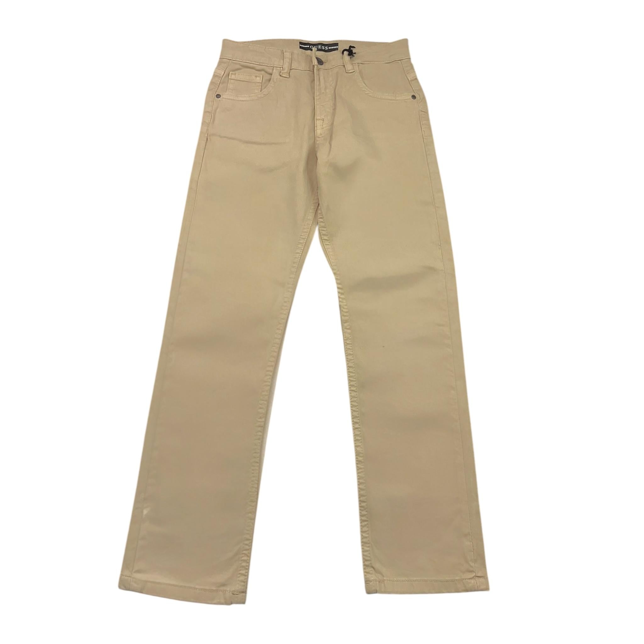 GUESS pantalone tinta unita con girovita regolabile Beige per Bambino N3BB03WFPMA BEIGE GUESS 