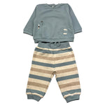 MAYORAL completo 4 pezzi 2felpa-2pantalone bicolore Bianco per Neonato 2623X BIANCO MAYORAL 