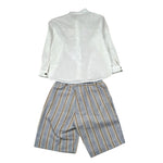Barcellino Completo 2 Pezzi Camicia-Bermuda per Bambino 120110NJX BIANCO BARCELLINO 