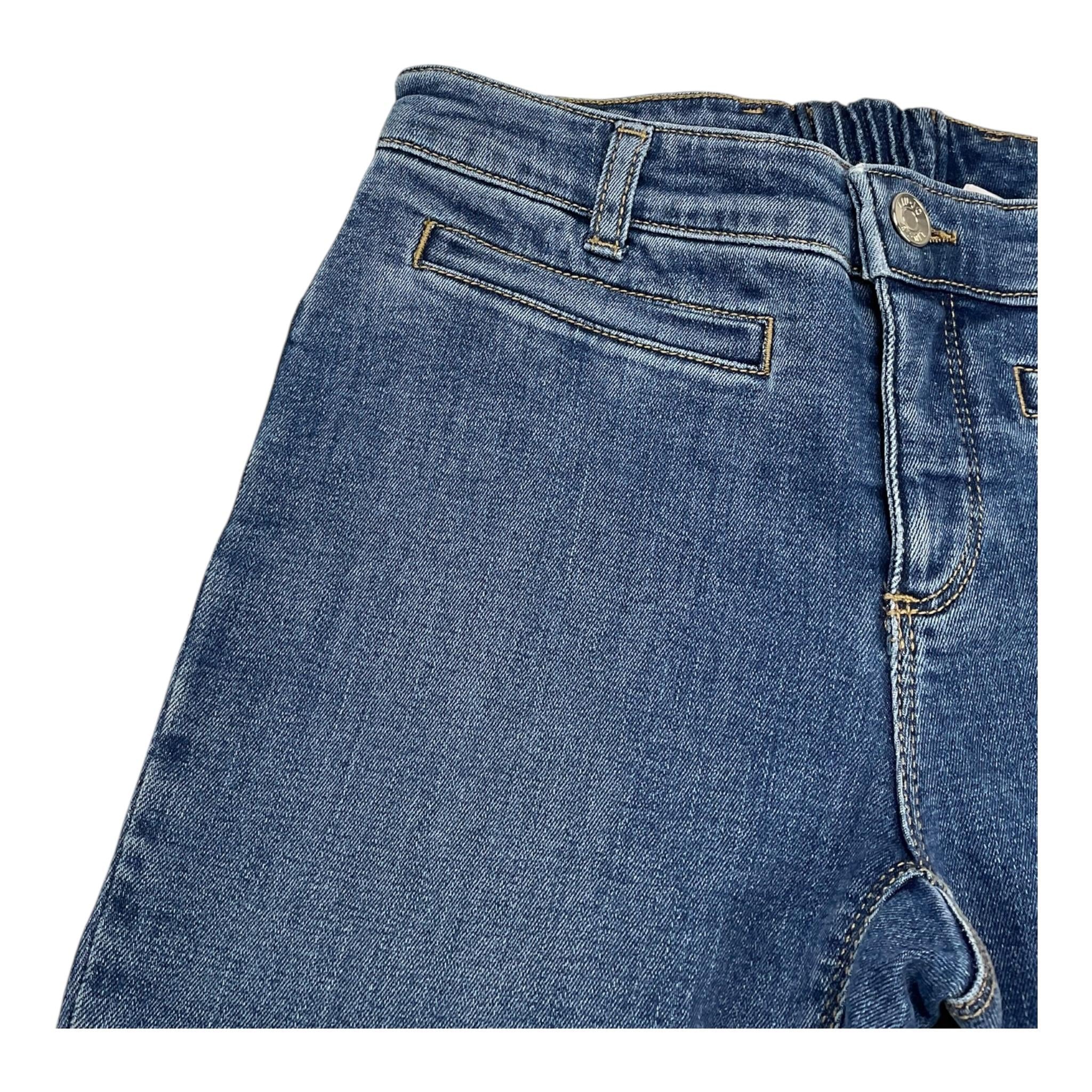 LIU JO jeans tinta unita modello zampa Blu per Bambina GF4123X BLU LIU JO 