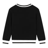 DOLCE & GABBANA felpa tinta unita gircocollo con profili in contrasto Nero per Bambino L4JWKR NERO DOLCE & GABBANA 