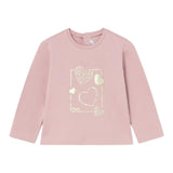 MAYORAL shirt girocollo tinta unita con stampa Rosa per Bambina 116J ROSA MAYORAL 