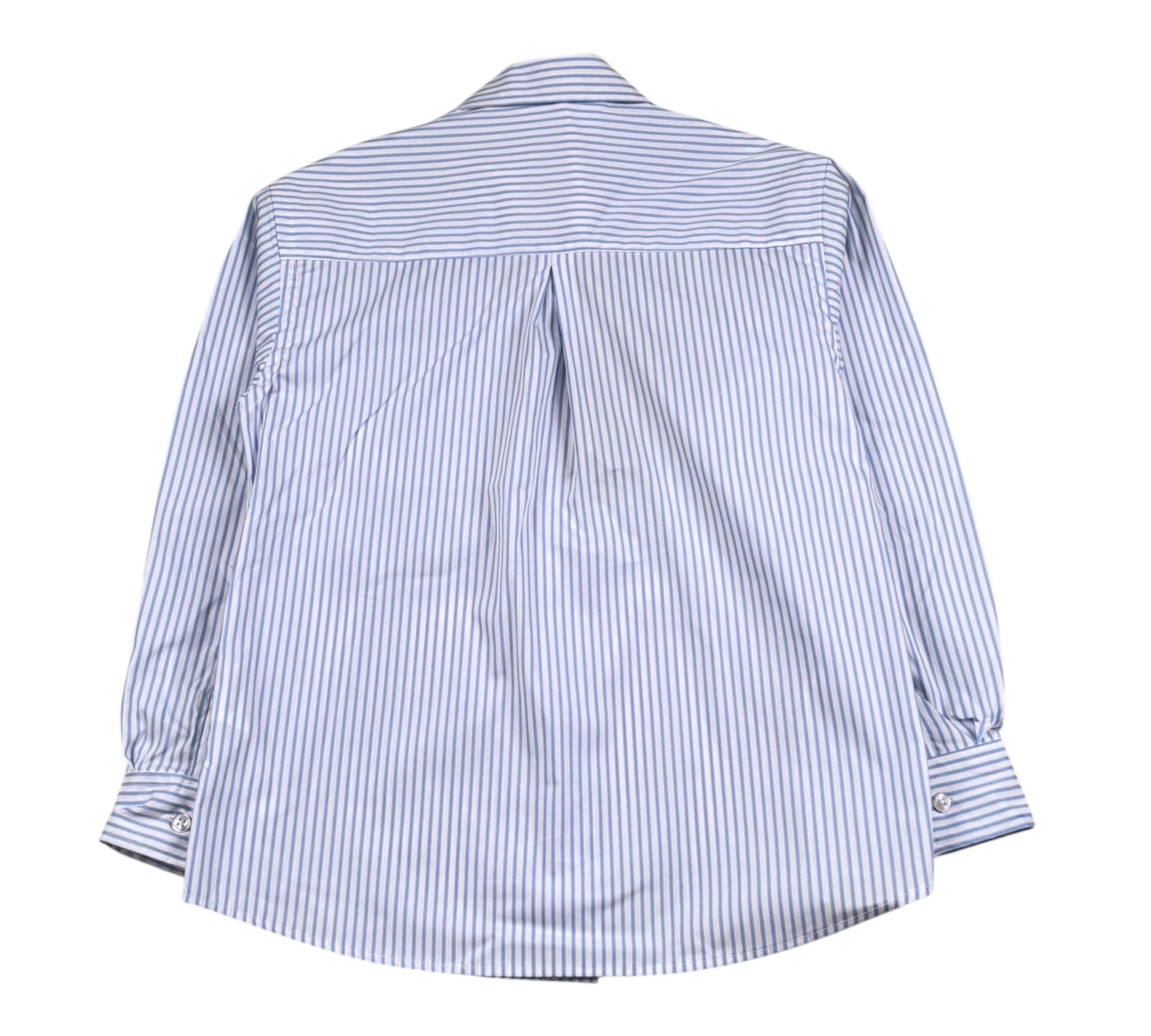 Paolo Pecora Camicia Manica Lunga Fantasia A Righe per Bambino PP431 AZZURRO PAOLO PECORA 