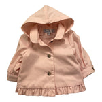 trench tinta unita con cappuccio TY44001 ROSA TARTINE ET CHOCOLAT 