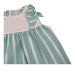 Juliana Abito Giromanica Fantasia A Righe con Culotte per Neonata 25149 VERDE ACQUA JULIANA 