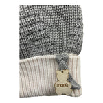 MARLU' cappello tinta unita con pon pon Grigio per Neonato IB5271 GRIGIO MARLU' 