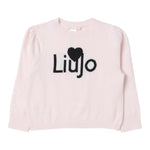 LIU JO maglia girocollo tinta unita con stampa Rosa per Neonata KF3059 ROSA LIU JO 